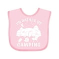 thumbnail image 1 of Inktastic I'd Rather Be Camping Boys or Girls Baby Bib, 1 of 4