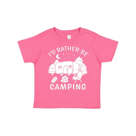 Inktastic I'd Rather Be Camping Boys or Girls Toddler T-Shirt