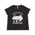 thumbnail image 1 of Inktastic I'd Rather Be Camping Women's Plus Size T-Shirt, 1 of 5