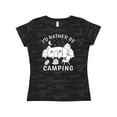 thumbnail image 1 of Inktastic I'd Rather Be Camping Women's T-Shirt, 1 of 5