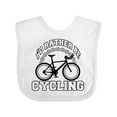 thumbnail image 1 of Inktastic I'd Rather Be Cycling Boys or Girls Baby Bib, 1 of 4