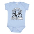 thumbnail image 1 of Inktastic I'd Rather Be Cycling Boys or Girls Baby Bodysuit, 1 of 5