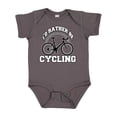 thumbnail image 1 of Inktastic I'd Rather Be Cycling Boys or Girls Baby Bodysuit, 1 of 5