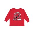 thumbnail image 1 of Inktastic I'd Rather Be Cycling Boys or Girls Long Sleeve Toddler T-Shirt, 1 of 5