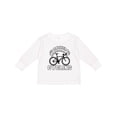 thumbnail image 1 of Inktastic I'd Rather Be Cycling Boys or Girls Long Sleeve Toddler T-Shirt, 1 of 5