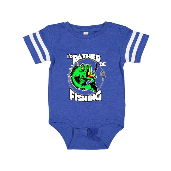Inktastic I'd Rather Be Fishing Boys or Girls Baby Bodysuit