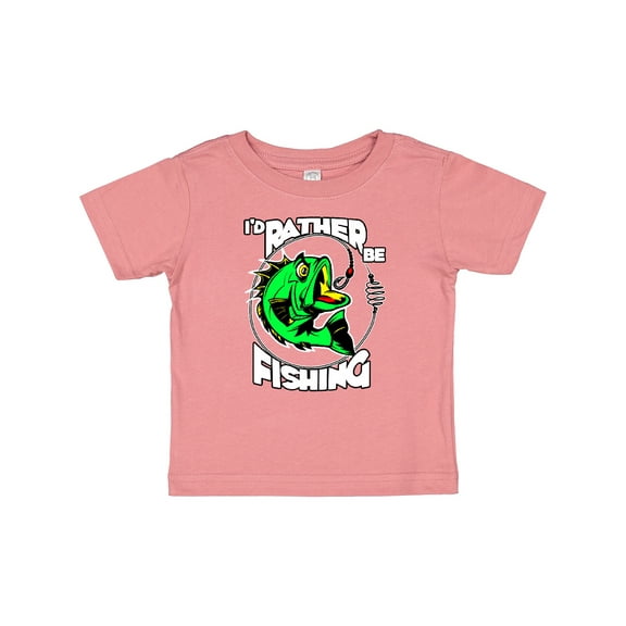 Inktastic I'd Rather Be Fishing Boys or Girls Baby T-Shirt