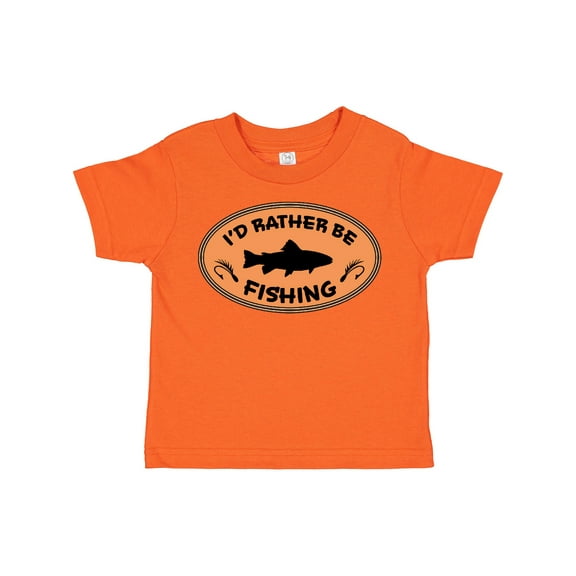 Inktastic I'd Rather Be Fishing Boys or Girls Toddler T-Shirt