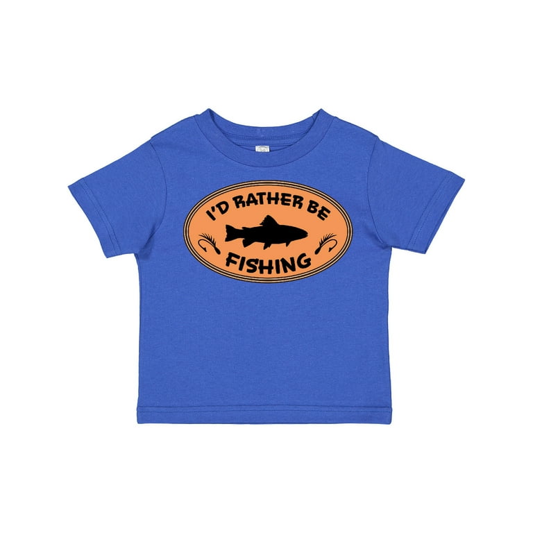 Inktastic I'd Rather Be Fishing Boys or Girls Toddler T-Shirt