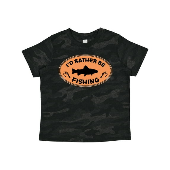 Inktastic I'd Rather Be Fishing Boys or Girls Toddler T-Shirt