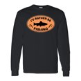 thumbnail image 1 of Inktastic I'd Rather Be Fishing Long Sleeve T-Shirt, 1 of 5
