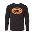 thumbnail image 1 of Inktastic I'd Rather Be Fishing Long Sleeve Youth T-Shirt, 1 of 5