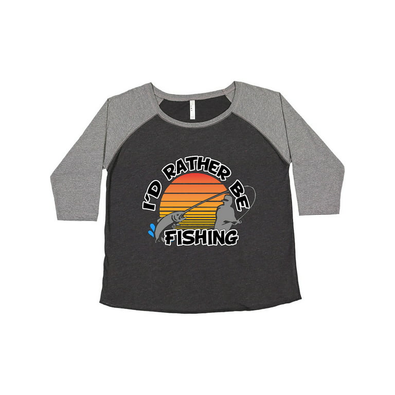 Inktastic I'd Rather Be Fishing Women's Plus Size T-Shirt
