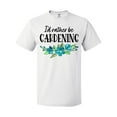 thumbnail image 1 of Inktastic I'd Rather Be Gardening Blue Flowers T-Shirt, 1 of 5