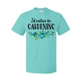 thumbnail image 1 of Inktastic I'd Rather Be Gardening Blue Flowers T-Shirt, 1 of 5