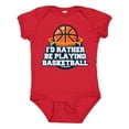 thumbnail image 1 of Inktastic I'd Rather Be Playing Basketball Boys or Girls Baby Bodysuit, 1 of 5