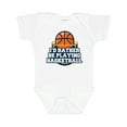 thumbnail image 1 of Inktastic I'd Rather Be Playing Basketball Boys or Girls Baby Bodysuit, 1 of 5