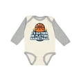 thumbnail image 1 of Inktastic I'd Rather Be Playing Basketball Boys or Girls Long Sleeve Baby Bodysuit, 1 of 5
