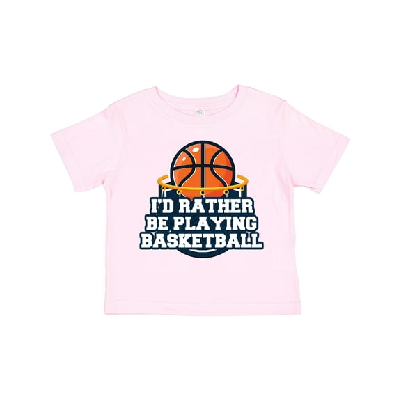 Inktastic I'd Rather Be Playing Basketball Boys or Girls Toddler T-Shirt