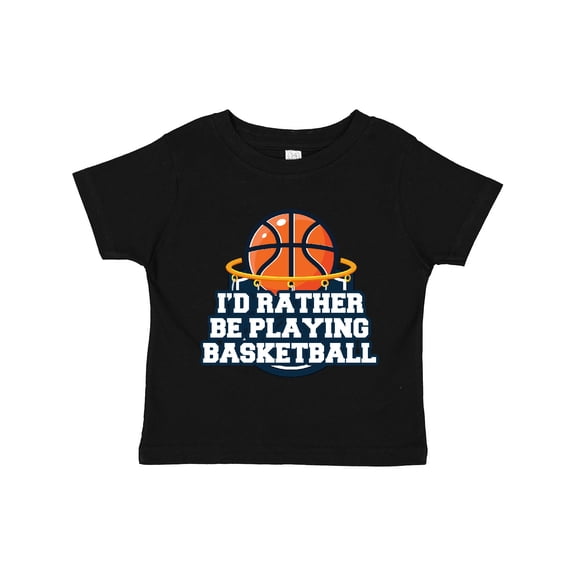 Inktastic I'd Rather Be Playing Basketball Boys or Girls Toddler T-Shirt