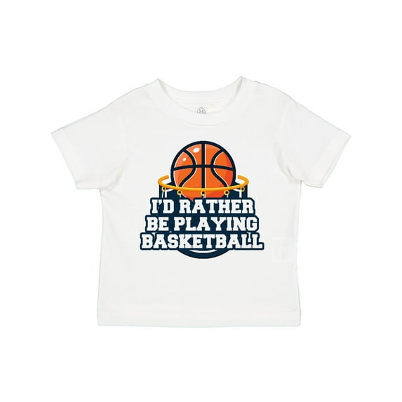 Inktastic I'd Rather Be Playing Basketball Boys or Girls Toddler T-Shirt