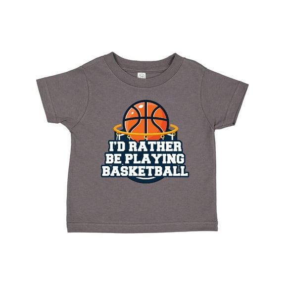 Inktastic I'd Rather Be Playing Basketball Boys or Girls Toddler T-Shirt