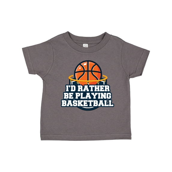 Inktastic I'd Rather Be Playing Basketball Boys or Girls Toddler T-Shirt