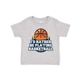 thumbnail image 1 of Inktastic I'd Rather Be Playing Basketball Boys or Girls Toddler T-Shirt, 1 of 5