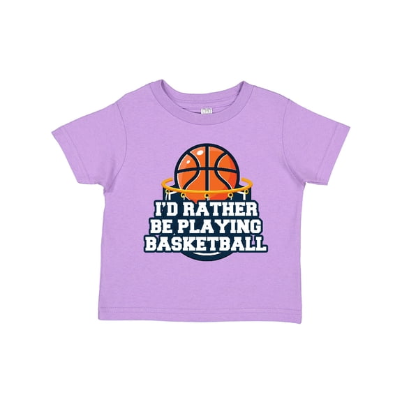 Inktastic I'd Rather Be Playing Basketball Boys or Girls Toddler T-Shirt