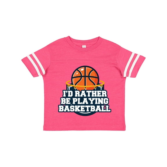 Inktastic I'd Rather Be Playing Basketball Boys or Girls Toddler T-Shirt