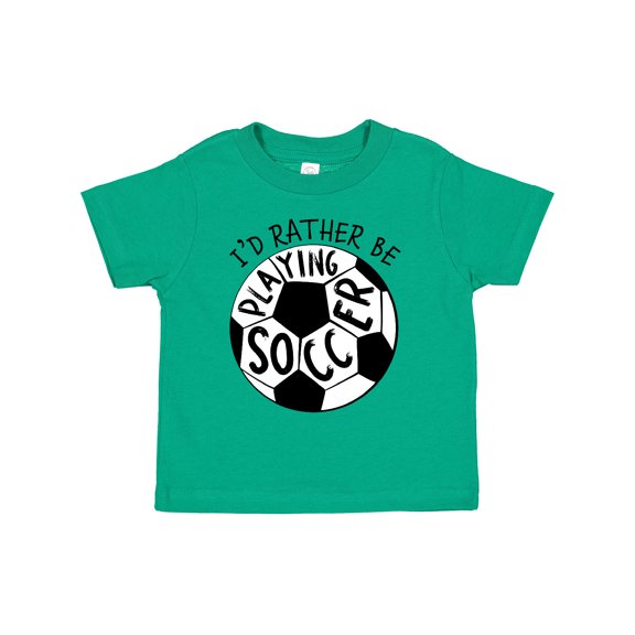 Inktastic I'd Rather Be Playing Soccer Boys or Girls Toddler T-Shirt