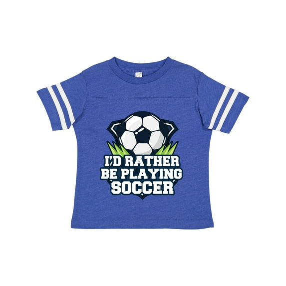 Inktastic I'd Rather Be Playing Soccer Boys or Girls Toddler T-Shirt