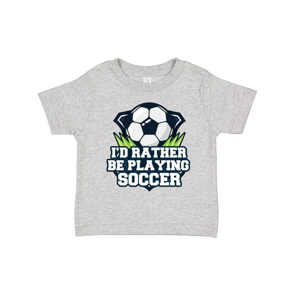 Inktastic I'd Rather Be Playing Soccer Boys or Girls Toddler T-Shirt