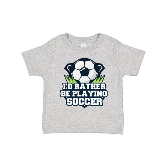 Inktastic I'd Rather Be Playing Soccer Boys or Girls Toddler T-Shirt
