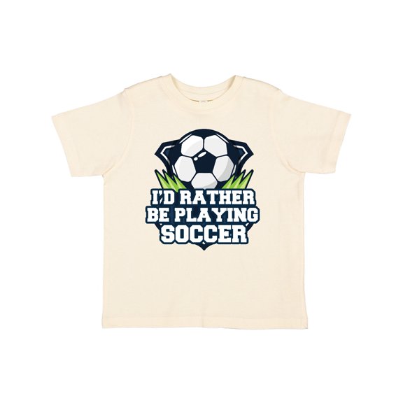 Inktastic I'd Rather Be Playing Soccer Boys or Girls Toddler T-Shirt