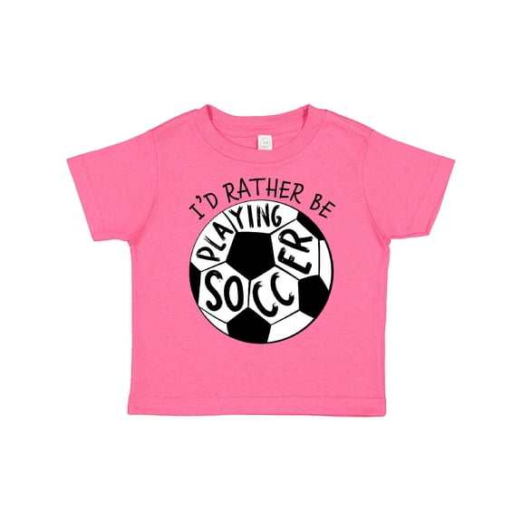 Inktastic I'd Rather Be Playing Soccer Boys or Girls Toddler T-Shirt