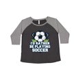 thumbnail image 1 of Inktastic I'd Rather Be Playing Soccer Women's Plus Size T-Shirt, 1 of 5