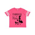 thumbnail image 1 of Inktastic I'd Rather Be in Paris- Shopping and Travel Girls Toddler T-Shirt, 1 of 5
