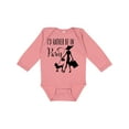 thumbnail image 1 of Inktastic I'd Rather Be in Paris- shopping and travel Girls Long Sleeve Baby Bodysuit, 1 of 5