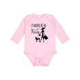 thumbnail image 1 of Inktastic I'd Rather Be in Paris- shopping and travel Girls Long Sleeve Baby Bodysuit, 1 of 5