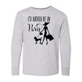 thumbnail image 1 of Inktastic I'd Rather Be in Paris- shopping and travel Long Sleeve Youth T-Shirt, 1 of 5
