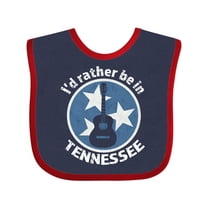 Inktastic I'd Rather Be in Tennessee Boys or Girls Baby Bib