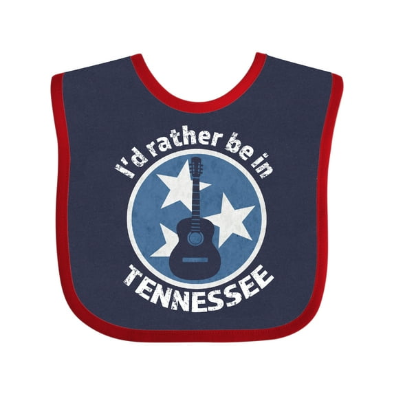 Inktastic I'd Rather Be in Tennessee Boys or Girls Baby Bib
