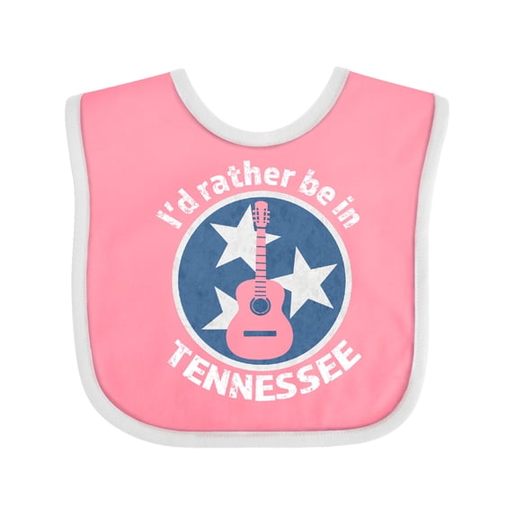 Inktastic I'd Rather Be in Tennessee Boys or Girls Baby Bib