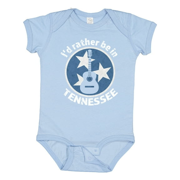 Inktastic I'd Rather Be in Tennessee Boys or Girls Baby Bodysuit