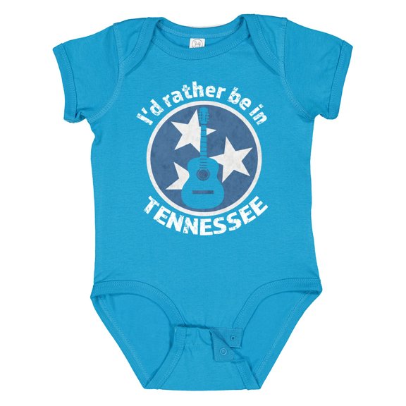 Inktastic I'd Rather Be in Tennessee Boys or Girls Baby Bodysuit