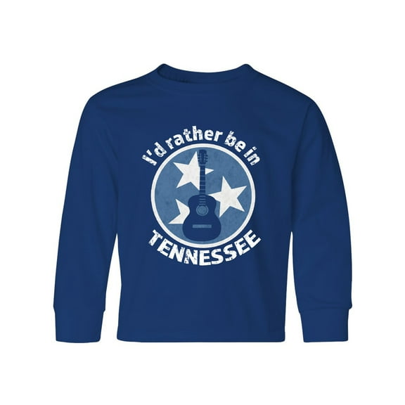 Inktastic I'd Rather Be in Tennessee Long Sleeve Youth T-Shirt