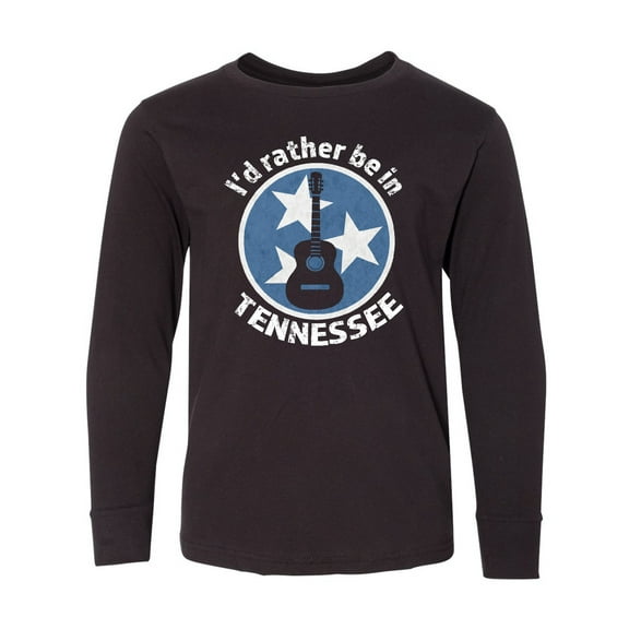 Inktastic I'd Rather Be in Tennessee Long Sleeve Youth T-Shirt