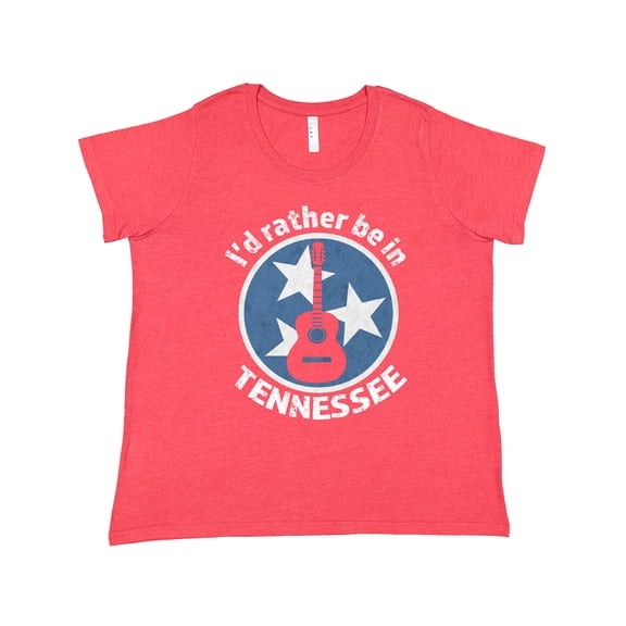 Inktastic I'd Rather Be in Tennessee Women's Plus Size T-Shirt