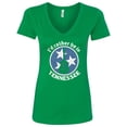 thumbnail image 1 of Inktastic I'd Rather Be in Tennessee Women's V-Neck T-Shirt, 1 of 5